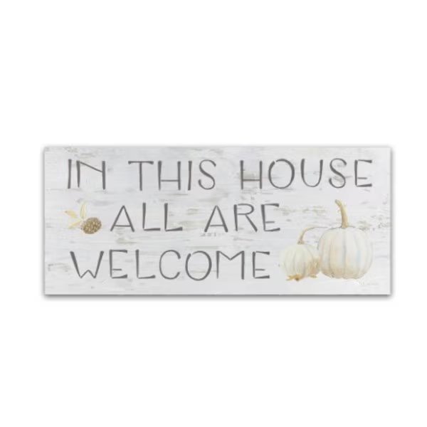 James Wiens 'Beautiful Bounty Sign I' Canvas Art, 8x19, Trademark Fine Art, Mfr#: WAP01338-C819GG